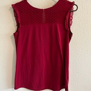 Massimo Dutti red sleeveless top